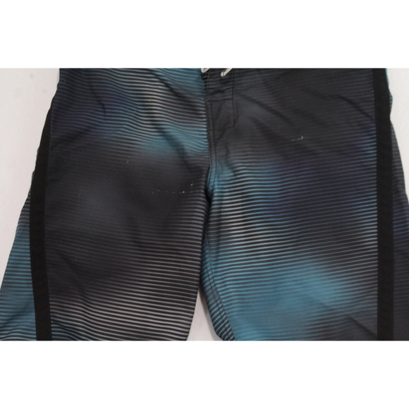 DC Men Blue Black Board Shorts Swim Trunk Sie 32 - Picture 3 of 10